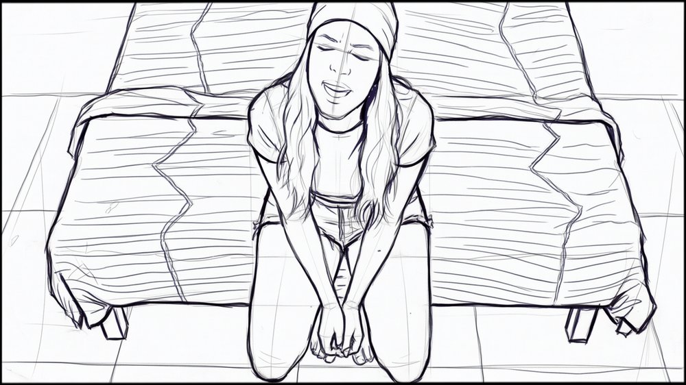 ROUGHS - storyboard frame 1 by Dakota Warren