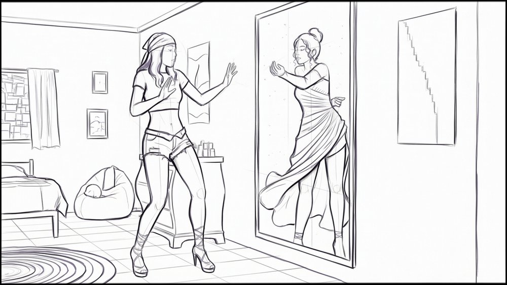 ROUGHS - storyboard frame 5 by Dakota Warren