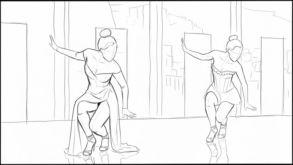 ROUGHS - storyboard frame 7 by Dakota Warren