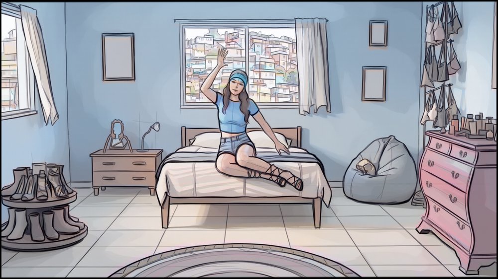 Storyboards - storyboard frame 2 by Dakota Warren