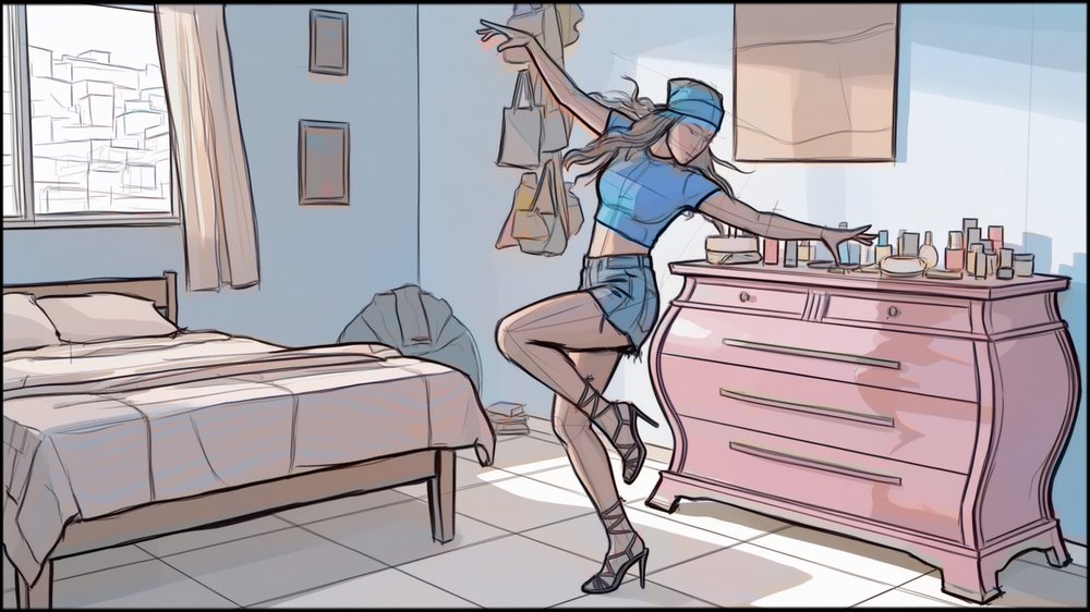 Storyboards - storyboard frame 4 by Dakota Warren