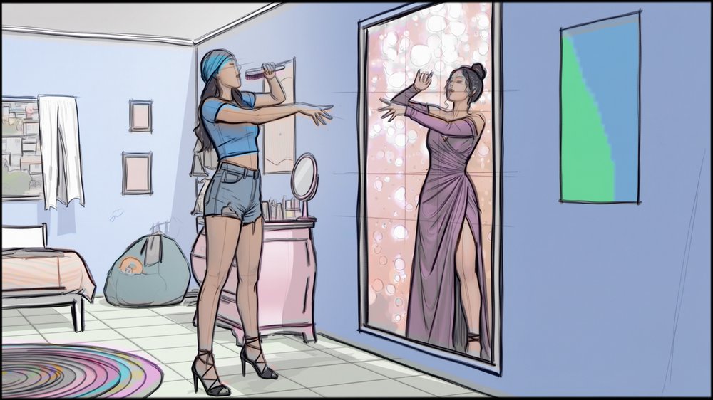 Storyboards - storyboard frame 6 by Dakota Warren