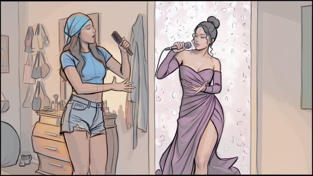 Storyboards - storyboard frame 7 by Dakota Warren