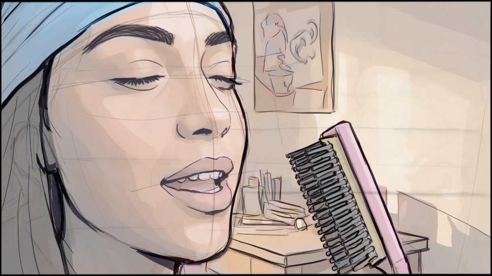 Storyboards - storyboard frame 9 by Dakota Warren