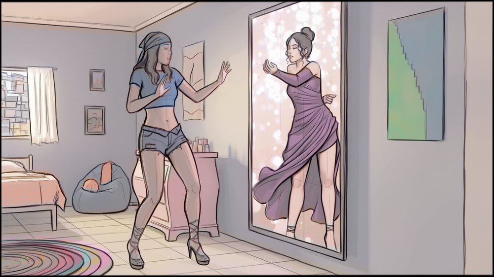 Storyboards - storyboard frame 1 by Dakota Warren