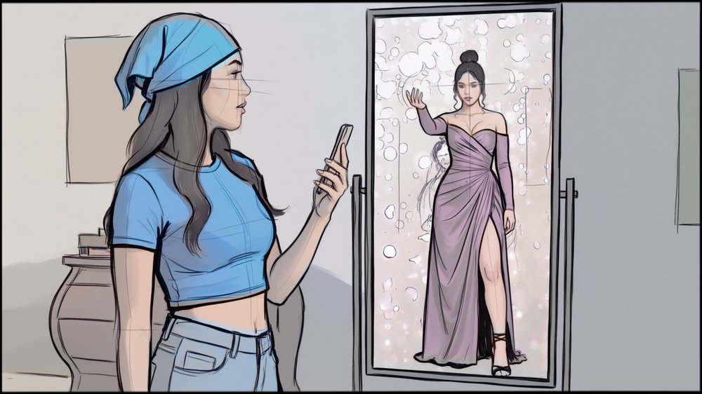 Storyboards - storyboard frame 2 by Dakota Warren