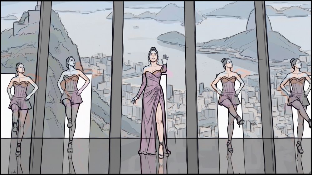 Storyboards - storyboard frame 5 by Dakota Warren