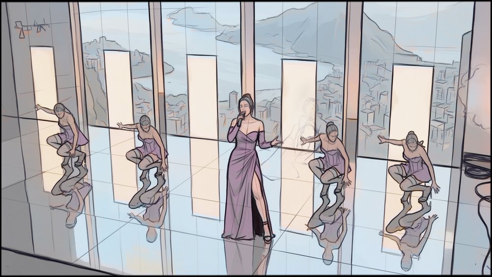 Storyboards - storyboard frame 6 by Dakota Warren