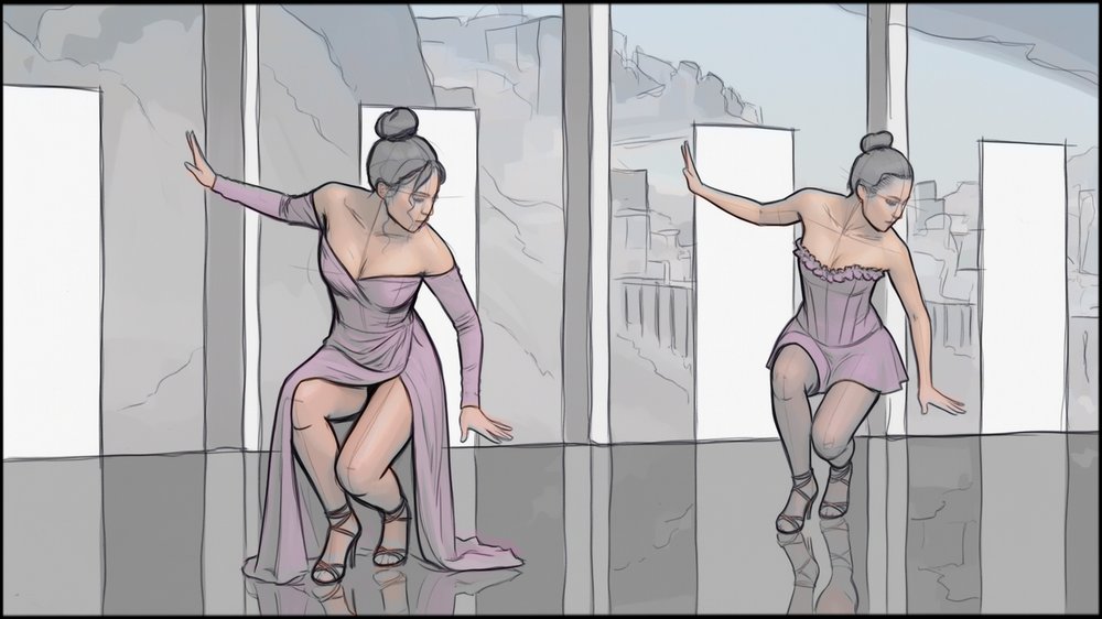 Storyboards - storyboard frame 7 by Dakota Warren