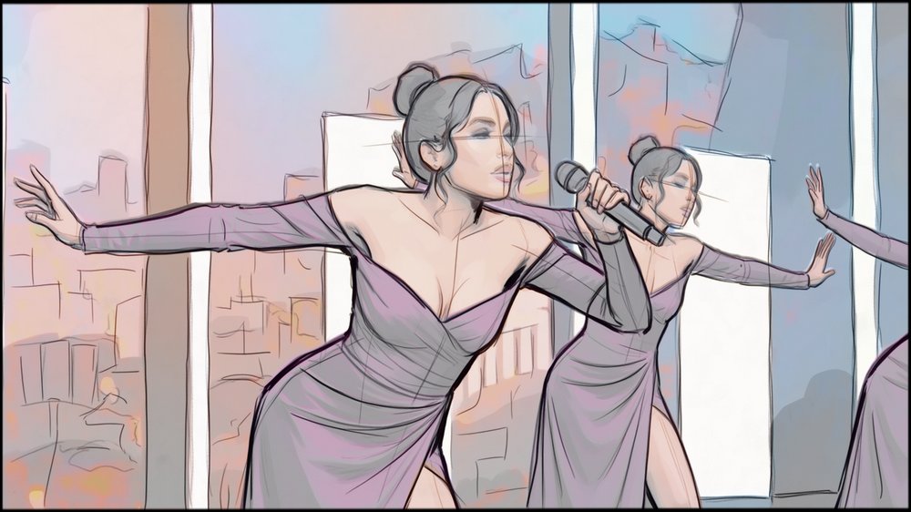 Storyboards - storyboard frame 8 by Dakota Warren