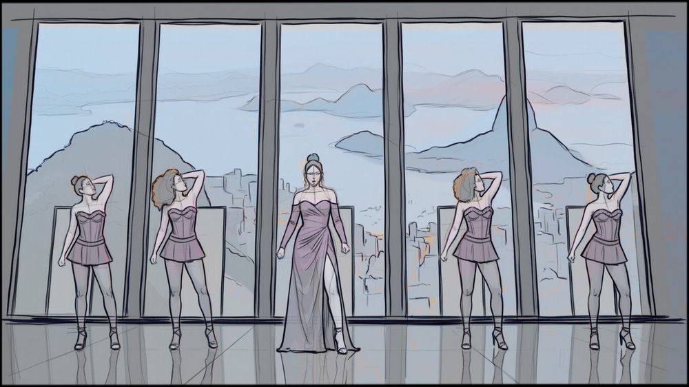 Storyboards - storyboard frame 9 by Dakota Warren