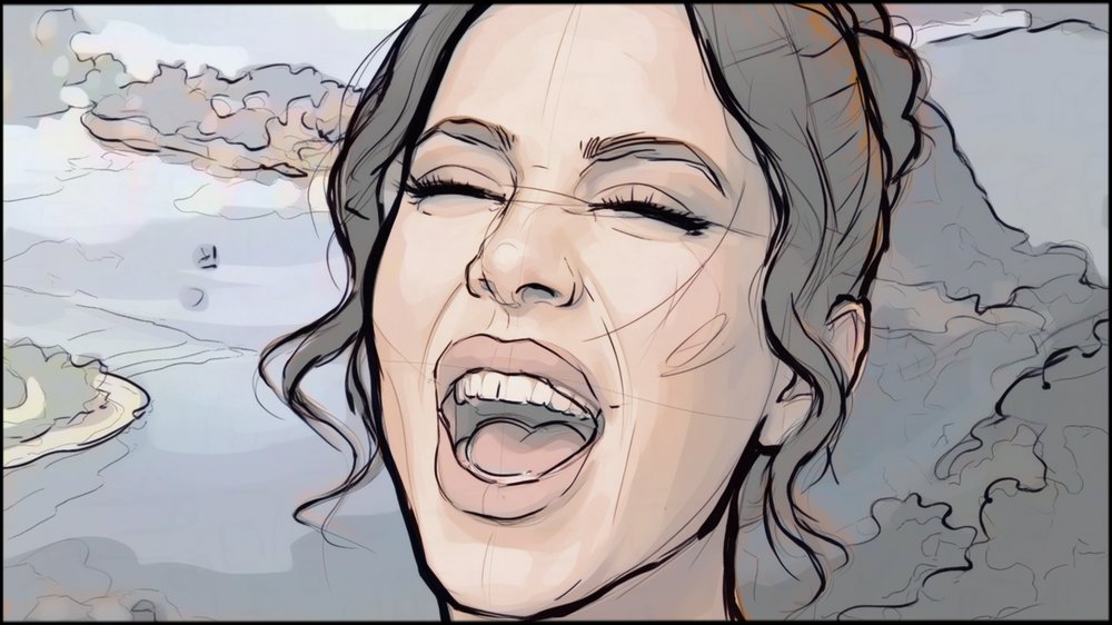 Storyboards - storyboard frame 8 by Dakota Warren