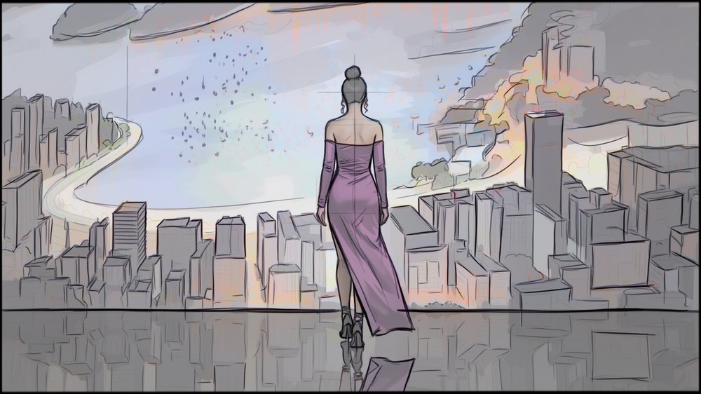 Storyboards - storyboard frame 9 by Dakota Warren