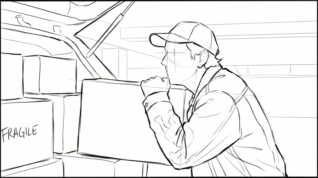 ROUGHS - storyboard frame 3 by Dakota Warren