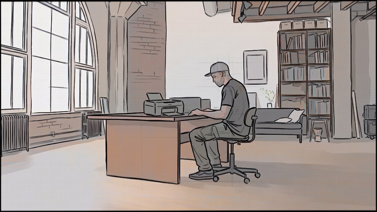 Lifestyle - Tech - storyboard frame 3 by Dakota Warren