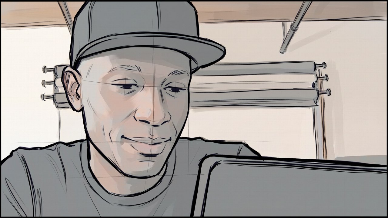 Lifestyle - Tech - storyboard frame 5 by Dakota Warren