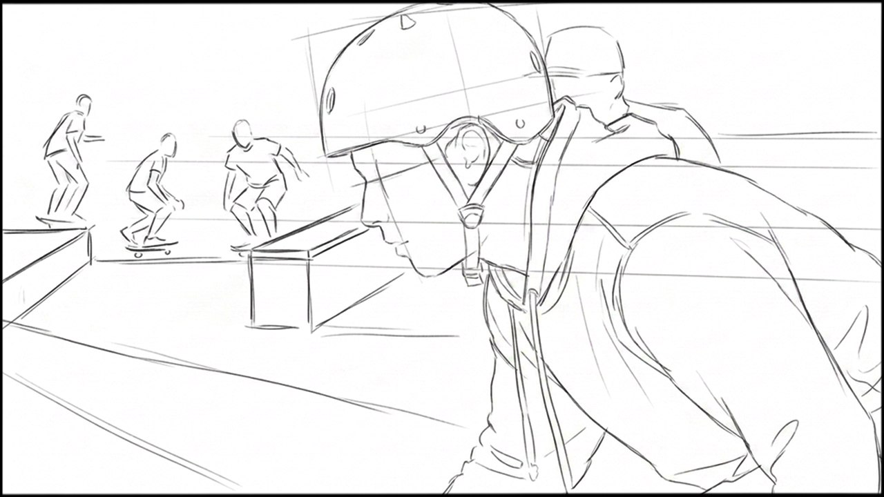 ROUGHS - storyboard frame 1 by Dakota Warren