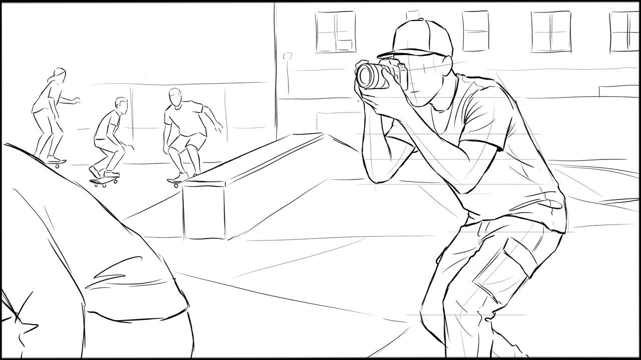 ROUGHS - storyboard frame 2 by Dakota Warren