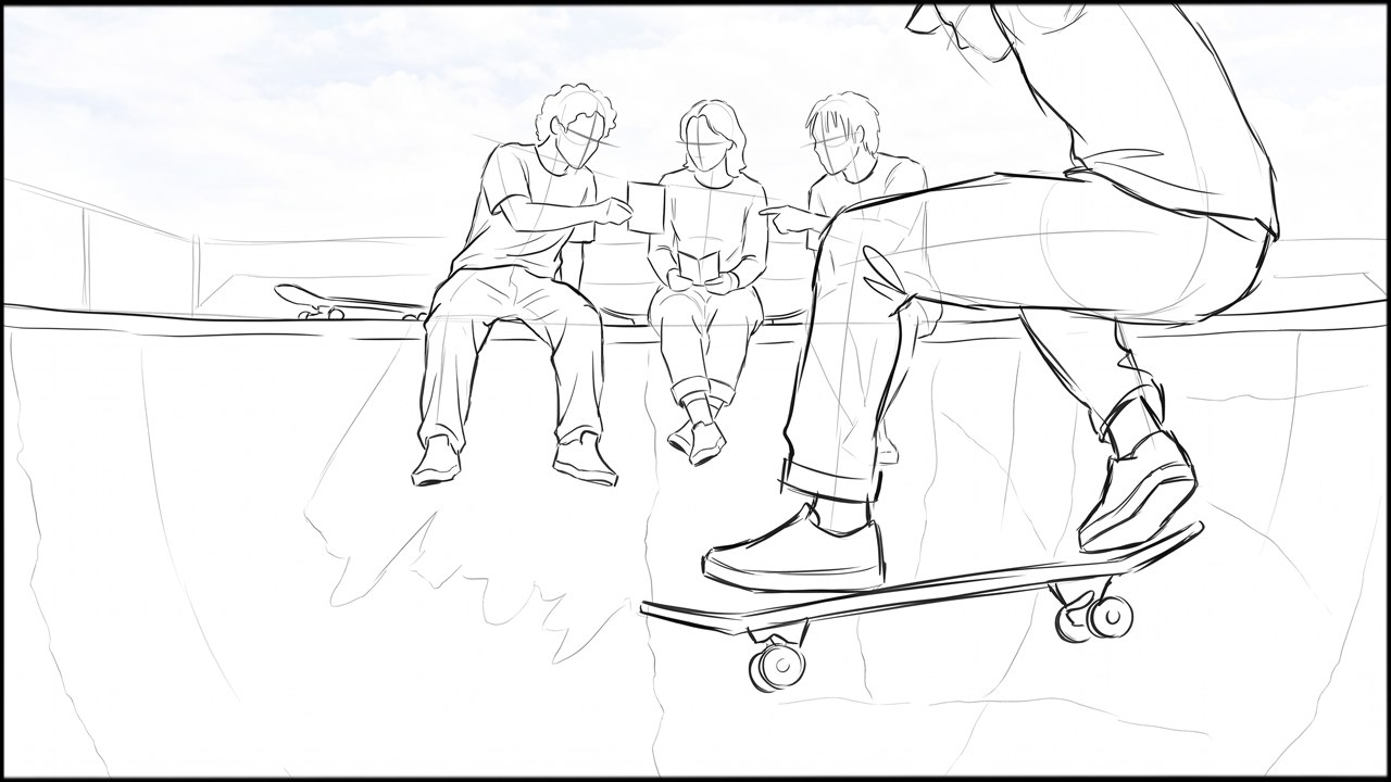 ROUGHS - storyboard frame 9 by Dakota Warren