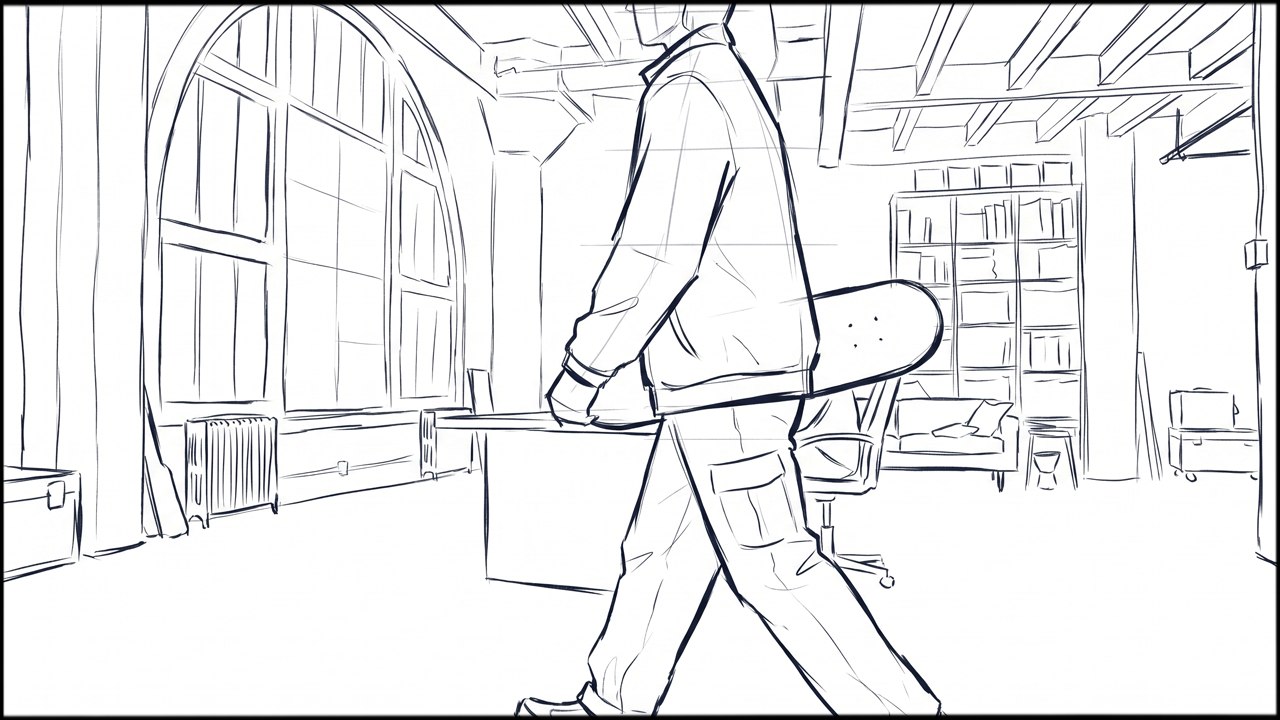 ROUGHS - storyboard frame 4 by Dakota Warren