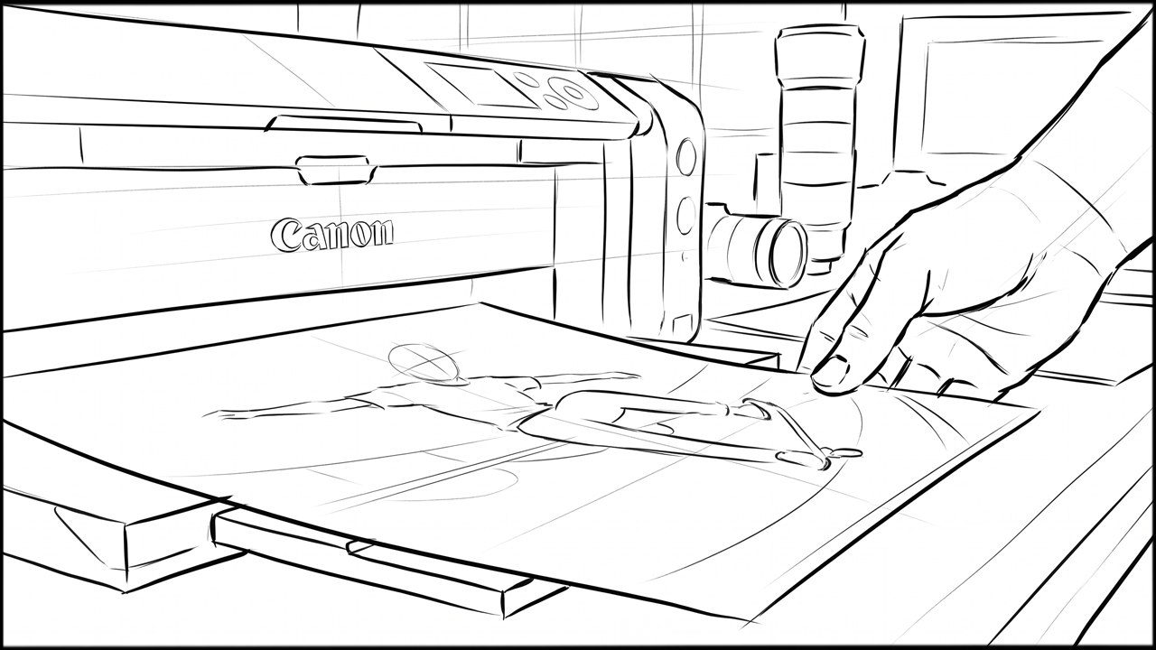 ROUGHS - storyboard frame 7 by Dakota Warren