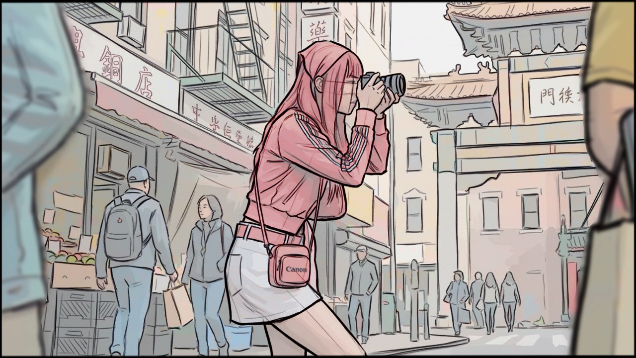 Lifestyle - Tech - storyboard frame 1 by Dakota Warren
