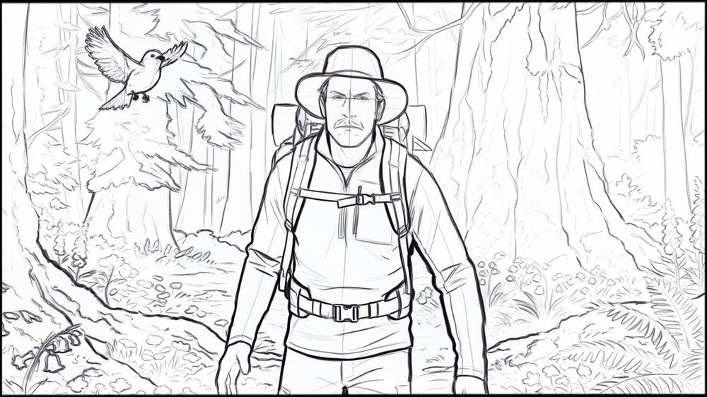 Roughs - storyboard frame 3 by Dakota Warren