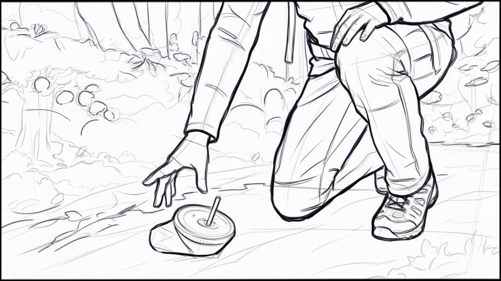 Roughs - storyboard frame 4 by Dakota Warren