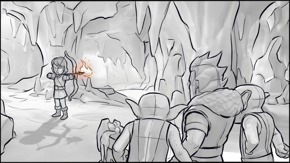 Video Games - Narrative - storyboard frame 1 by Dakota Warren