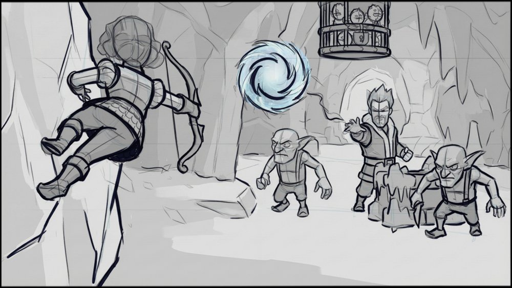 Video Games - Narrative - storyboard frame 2 by Dakota Warren