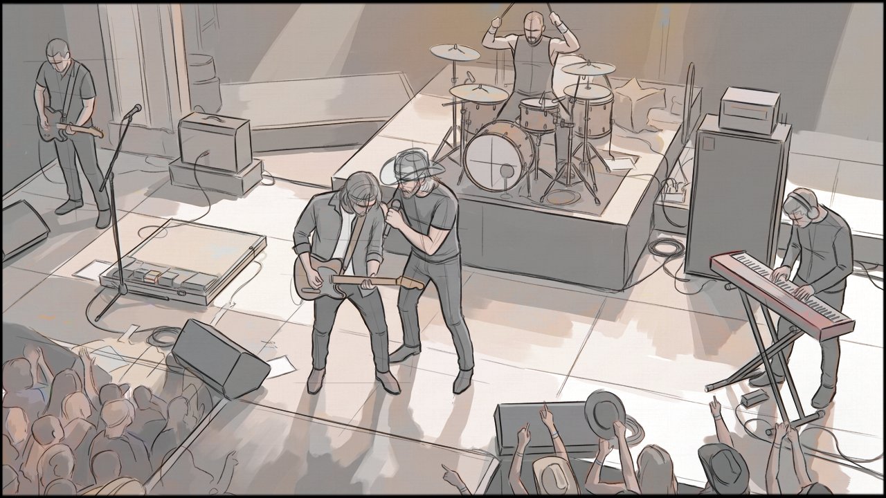 Music Video - Live Performance - storyboard frame 7 by Dakota Warren