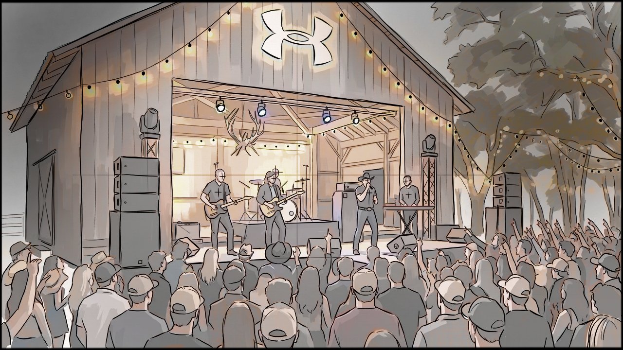 Music Video - Live Performance - storyboard frame 5 by Dakota Warren