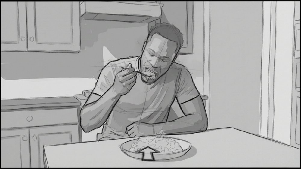 Lifestyle - Food Product - storyboard frame 4 by Dakota Warren