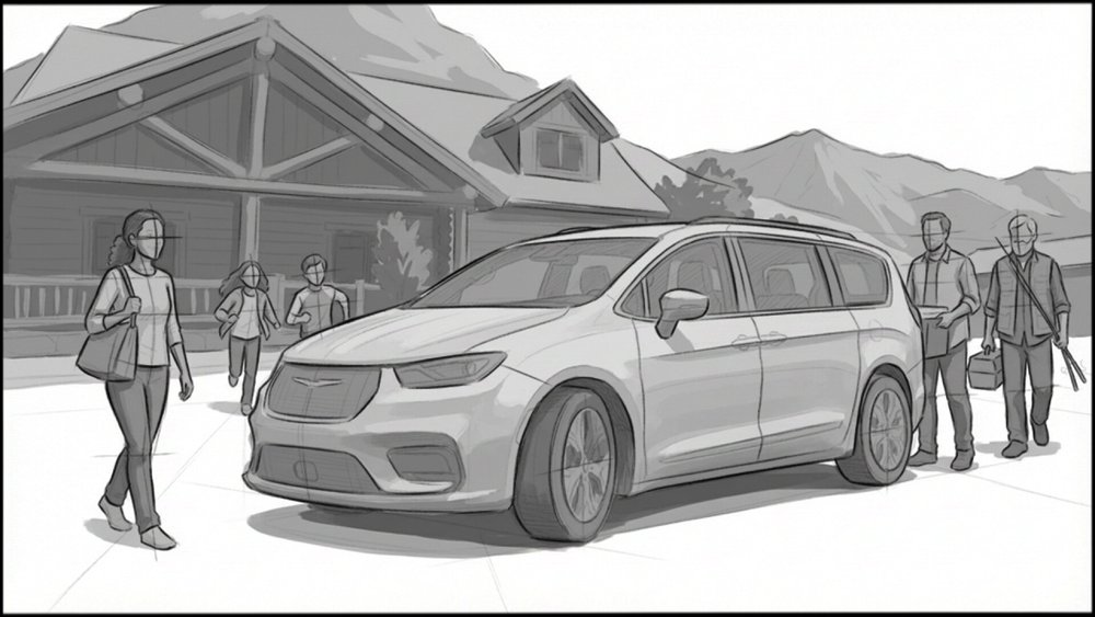 Automotive - Interiors - storyboard frame 1 by Dakota Warren
