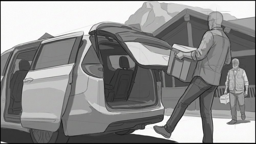 Automotive - Interiors - storyboard frame 4 by Dakota Warren