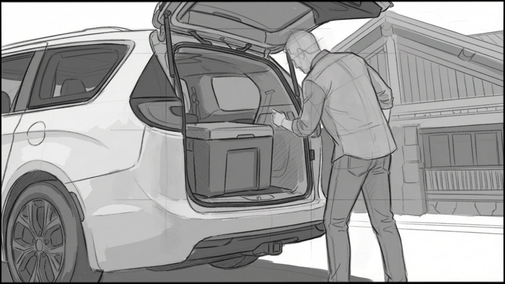 Automotive - Interiors - storyboard frame 5 by Dakota Warren