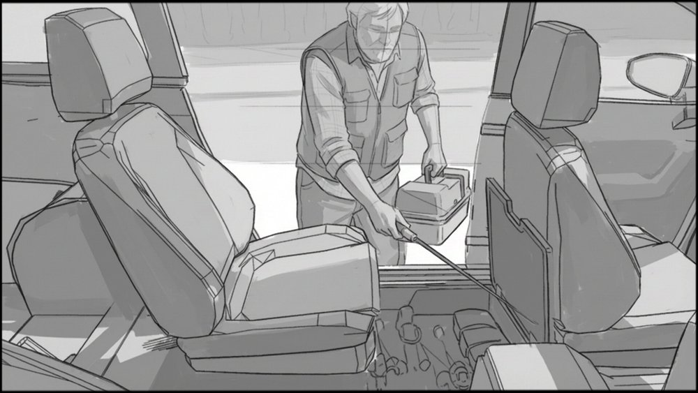 Automotive - storyboard frame 8 by Dakota Warren