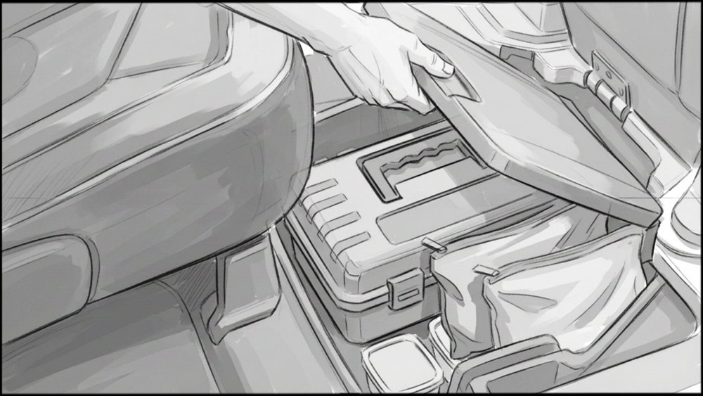 Automotive - storyboard frame 9 by Dakota Warren