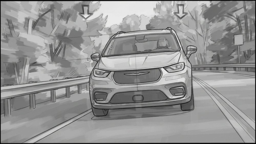 Automotive - storyboard frame 3 by Dakota Warren