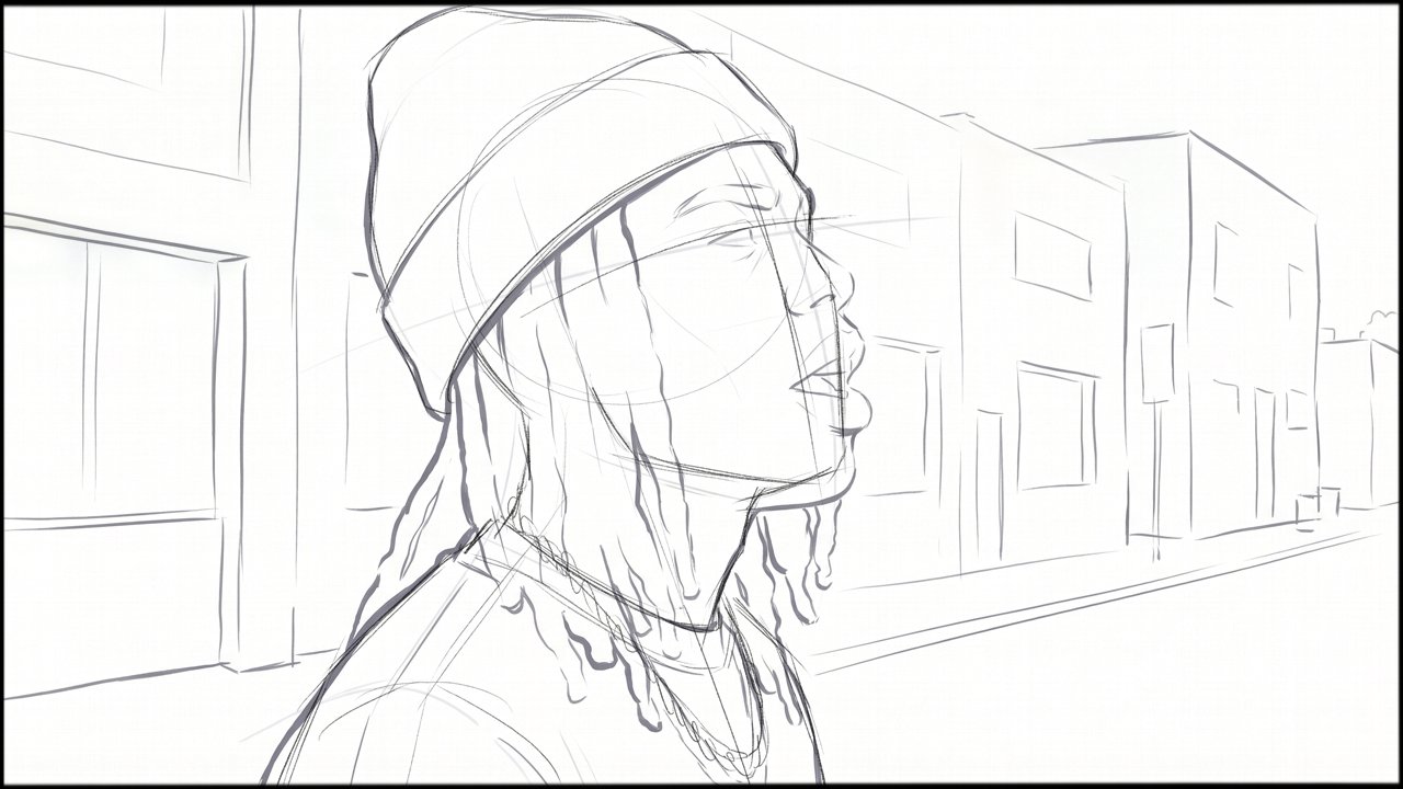 ROUGHS - storyboard frame 5 by Dakota Warren