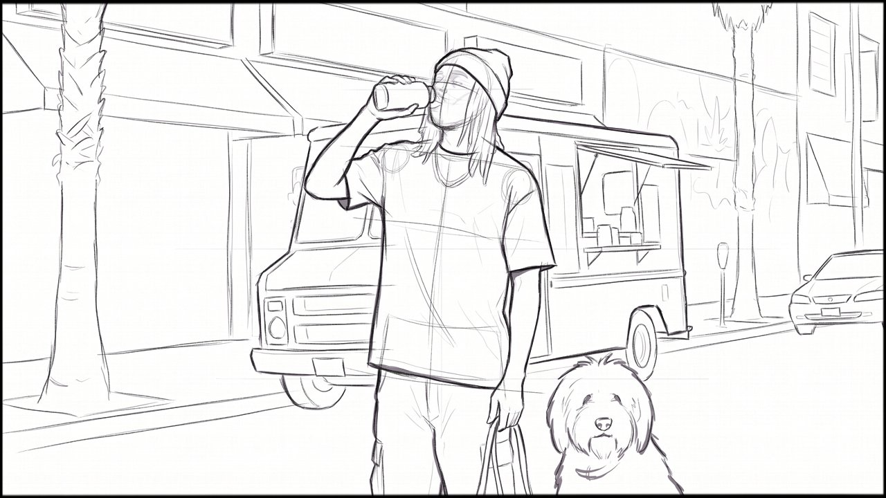 ROUGHS - storyboard frame 7 by Dakota Warren