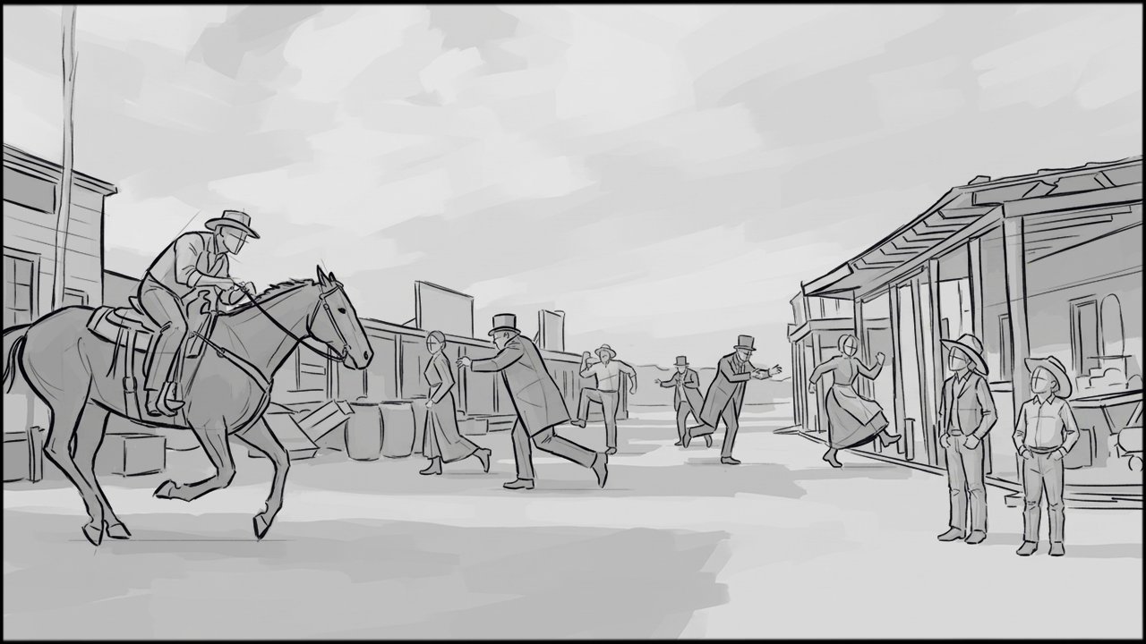 Comedy - Period - storyboard frame 5 by Dakota Warren