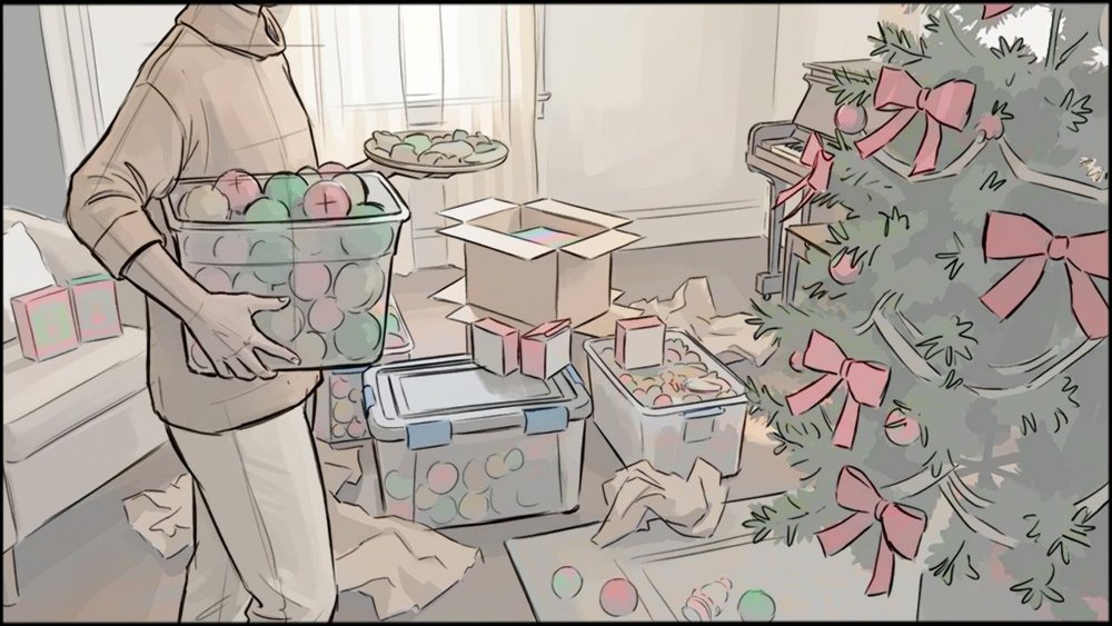 Lifestyle - Holiday - storyboard frame 2 by Dakota Warren